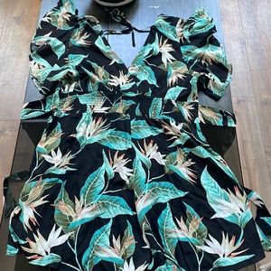 xl birds of paradise romper.